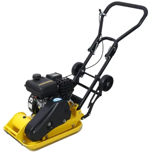 2.5HP Plate Compactor Gas 79.7cc 8200N Force Construction Concrete Tamper Machine Power Paver 19.3 X 12.6 Plate,EPA Compliant