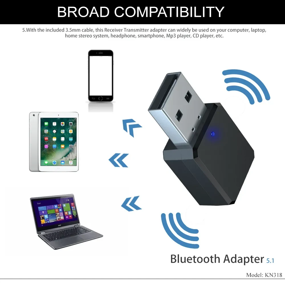 Usb Bluetooth Receiver Speaker Pengeras Suara Amplifier