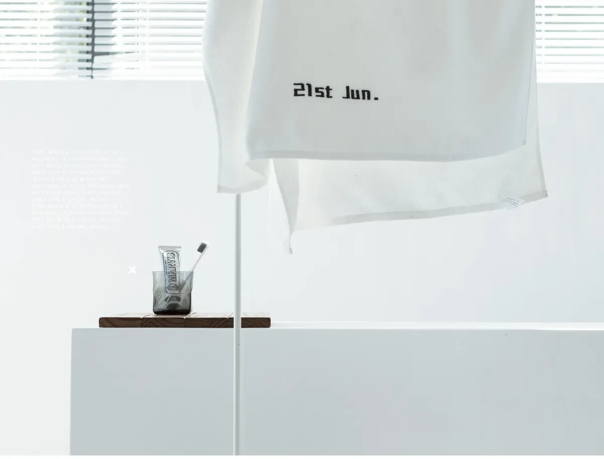 Customized Date Bath Towel, Birthday Embroidery