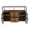 Living Room Shelves, With Two Storage Rooms, Storage Box, Modern Kitchen Utensils Cabinet, Self-service Wooden Storage Cabinet, Corridor Dining Room Transparent Glass Cabinet