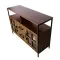 Living Room Shelves, With Two Storage Rooms, Storage Box, Modern Kitchen Utensils Cabinet, Self-service Wooden Storage Cabinet, Corridor Dining Room Transparent Glass Cabinet