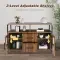 Living Room Shelves, With Two Storage Rooms, Storage Box, Modern Kitchen Utensils Cabinet, Self-service Wooden Storage Cabinet, Corridor Dining Room Transparent Glass Cabinet
