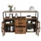 Living Room Shelves, With Two Storage Rooms, Storage Box, Modern Kitchen Utensils Cabinet, Self-service Wooden Storage Cabinet, Corridor Dining Room Transparent Glass Cabinet