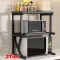 3 Tier Expandable Microwave Oven Rack Stand Storage Holder Kitchen Corner Shelf