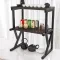 3 Tier Expandable Microwave Oven Rack Stand Storage Holder Kitchen Corner Shelf