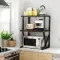 3 Tier Expandable Microwave Oven Rack Stand Storage Holder Kitchen Corner Shelf