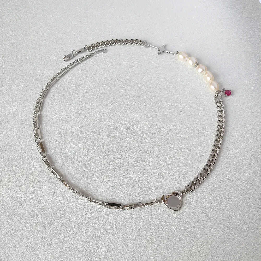 Female Clavicle Chain Freshwater Dazzling Oearl Necklace