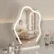 Large Makeup Mirror Cloud Shape Vanity Mirror 3 Colors LED Lights 220V