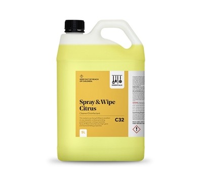 CLEANER SPRAY & WIPE CITRUS 5L (ESSENTIALS ESNF5382)