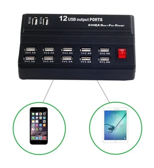 12 port charger