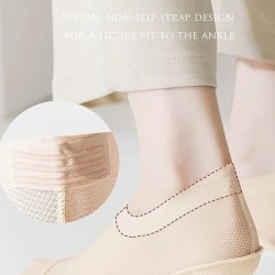 Ultra Thin Liner Socks Non Slip ComBed Cotton No Show Socks