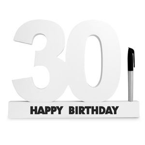 LANDMARK 30TH SIGNATURE BLOCK WHITE