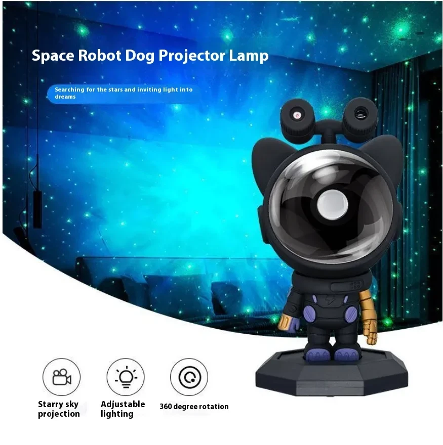 Cosmo Dog Starry Sky Projection Lamp USB Starry Ambience Light