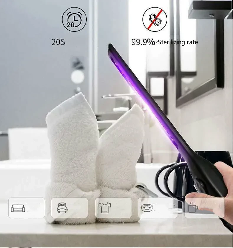 LED Handheld Usb Charging Uv Sterilizer Lamp Portable Business Trip Car Sterilizer