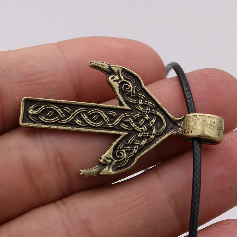 Flute Rune Pendant Nordic Amulet Clavicle Chain