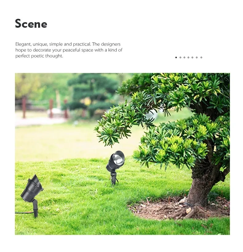 Tree Landscape Spotlight Led Outdoor Waterproof Ground Lamp