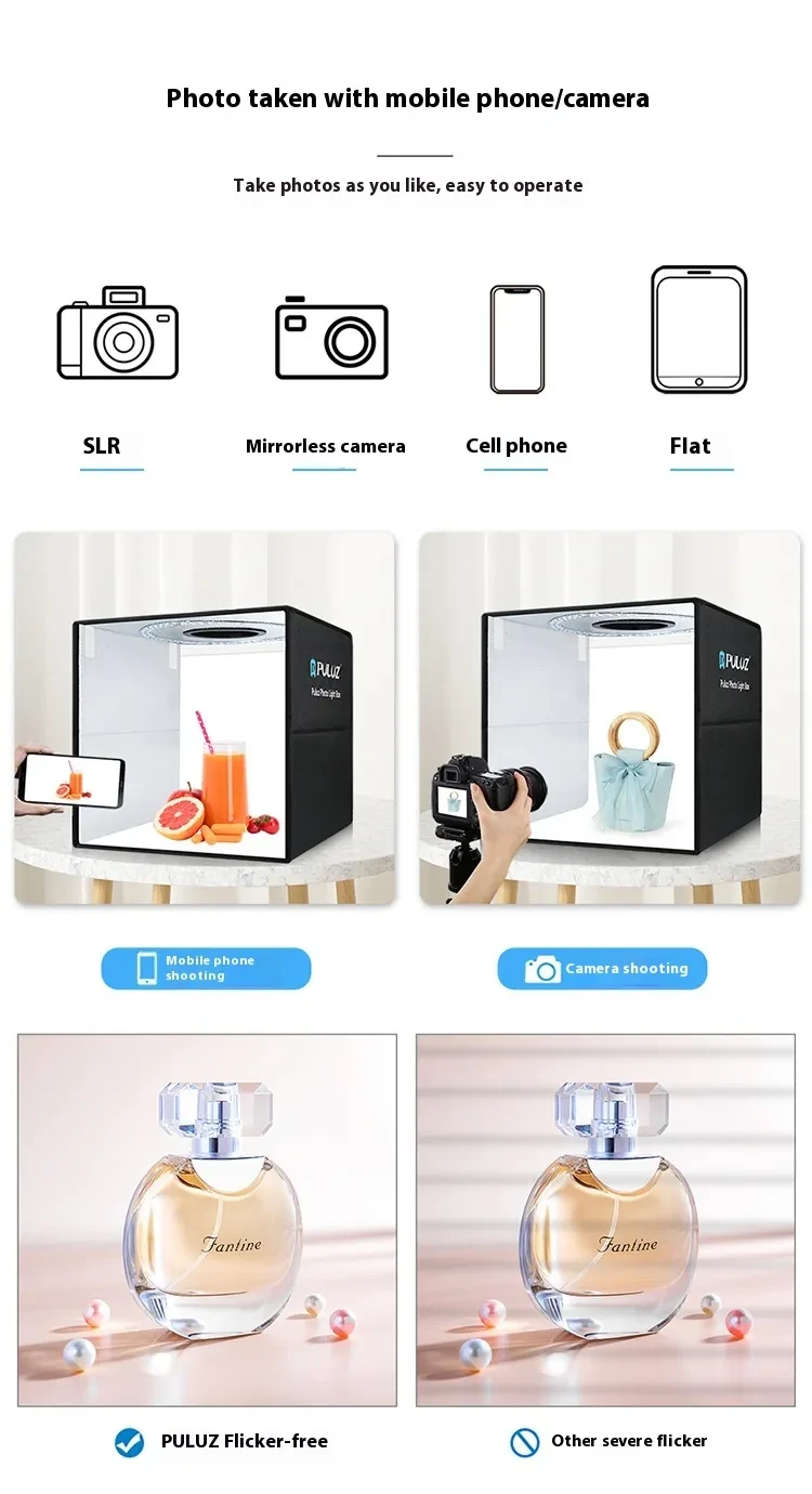 ortable Ring Light Simple Folding Studio