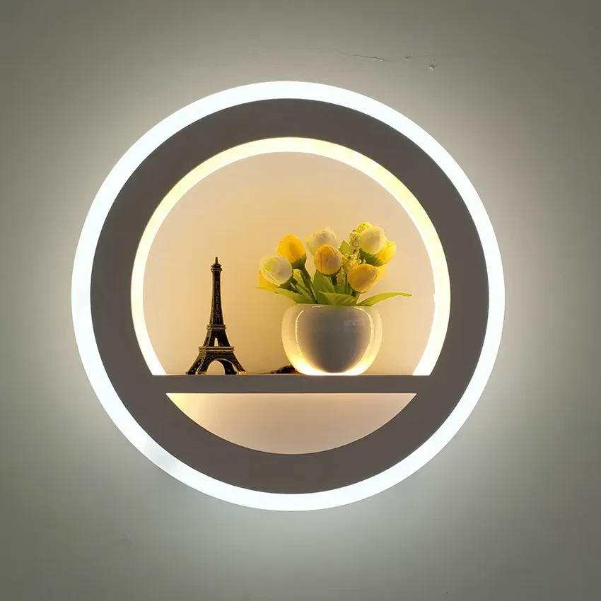 Nordic Wall Lamp Creative Bedside Lamp Lamp Dimmable Wedding Room Staircase Lamp TV Wall Simple Modern Aisle Decorative Lamp