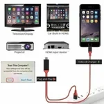 No Lagging HDMI TV Cable No network required for screen casting