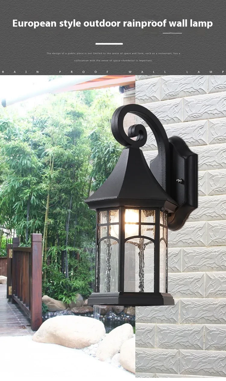 Outdoor Wall Lamp Waterproof Balcony Garden Wall Lamp