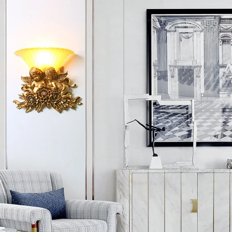 Aisle Stair Lamp American Cupid Bedroom Bedside Lamp