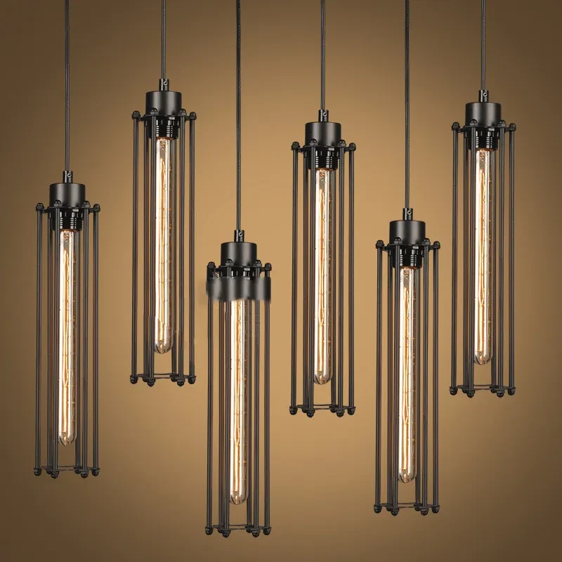 Nordic American Country Simple Retro Cafe Bar Counter Lighting Single Lamp Pendant Lamp