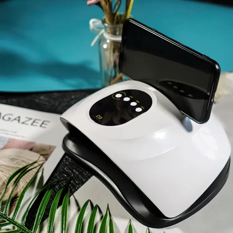 D9 UV Lamp Manicure Machine UV Polish Drying Apparatus Can Be Used As Mobile Phone Holder 5-speed Timing 114W Power Super Quick-drying