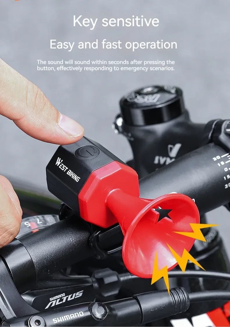 Bicycle Horn USB Charging Bell