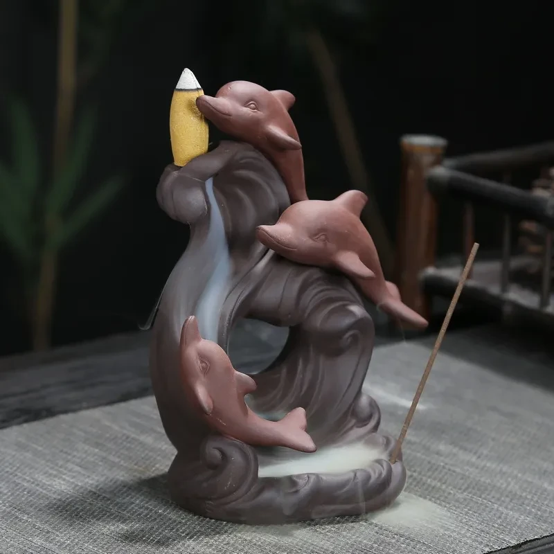 Home Interior Decoration Purple Sand Dolphin