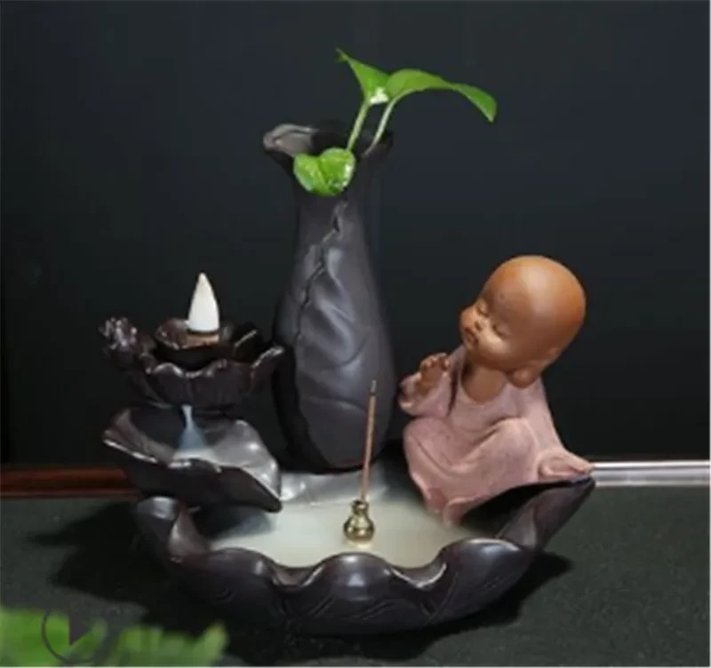 Backflow Incense Burner Home Interior Creative Sandalwood