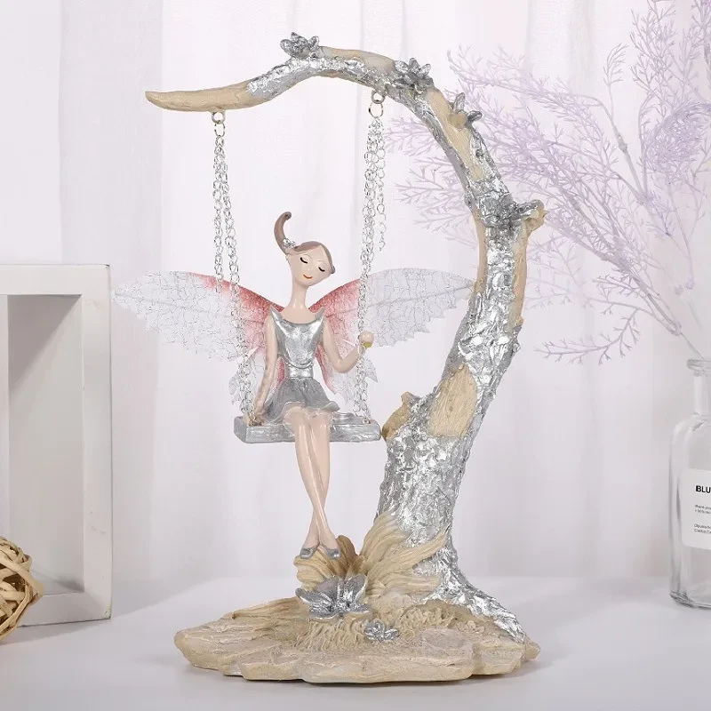 Girl Heart Swing Angel Home Decoration