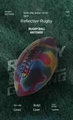 HOLOGRAPHIC GLOWING REFLECTIVE FOOTBALL