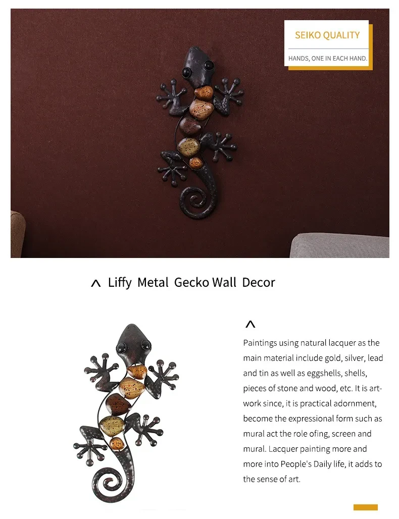 Lizard home living room wall decoration