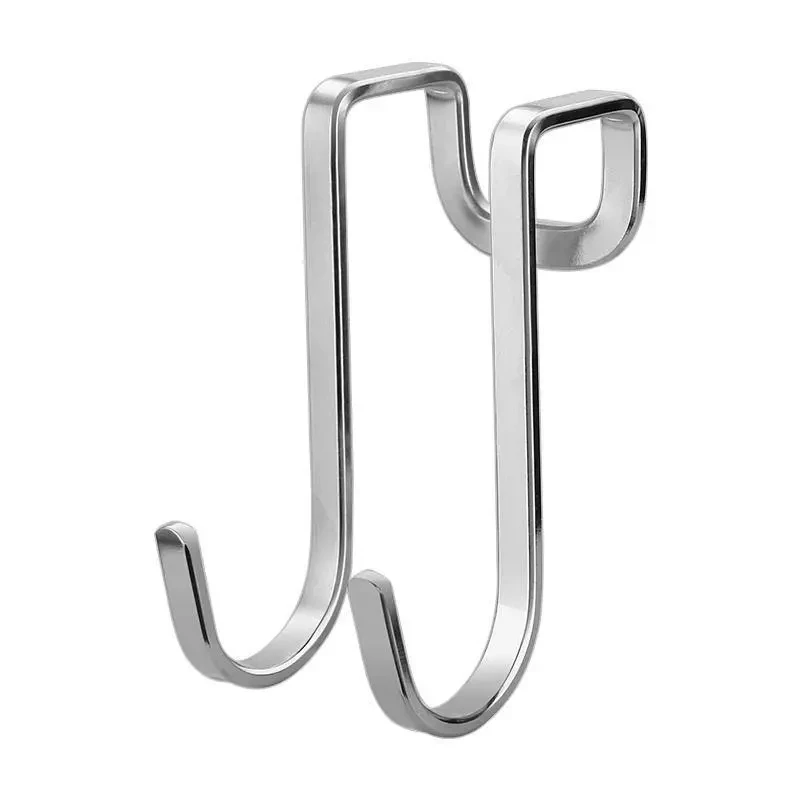 Storage-Hook Organizer-Accessories Stainless-Steel Kitchen S-Shape Double For Wall And