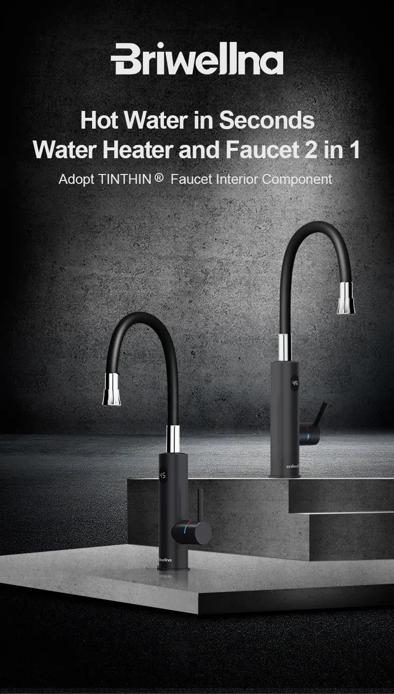 Hot Sale Stainless Steel Digital Display Electric Faucet