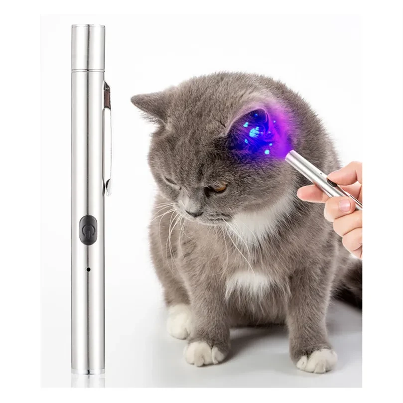Wood's Light Cat Moss Detection Lamp 365UV Black Mirror Violet Lamp