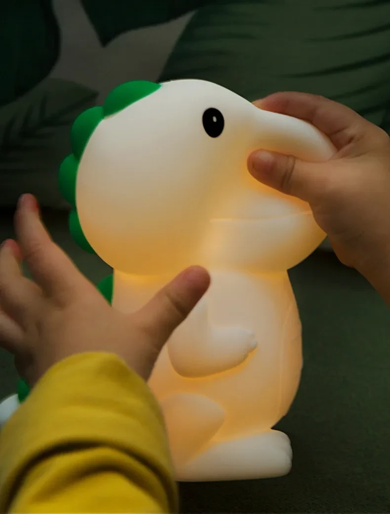 Children's Cartoon Dinosaur Silicone Lamp