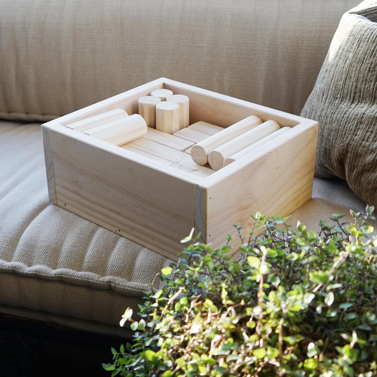 Box of Wooden Blocks | Handmade