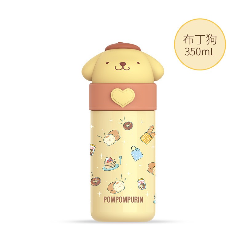 Sanrio Hello Kitty Water Cup 350ML Kawaii My Melody Thermos Cup, Anime Cartoon Kuromi Juice Cup, Insulated Water Bottle for Kids