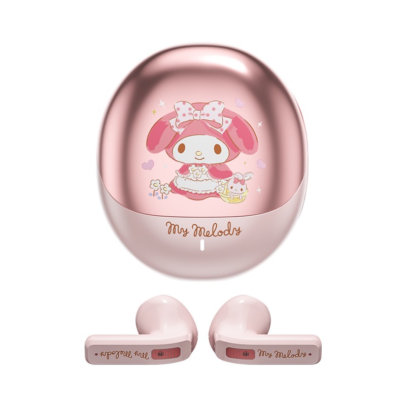 Miniso Sanrio BL02 Wireless Bluetooth 5.4 Earphones Touch Control HD Call Earbuds with LED, Long Endurance Music Headphones, Cute Design