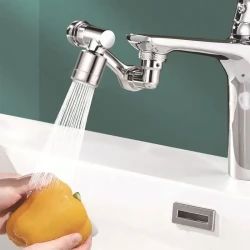 1440 Copper Alloy Universal Swivel Faucet Spray Head - Extension Aerator Spout for Kitchen & Wash Basin Faucets