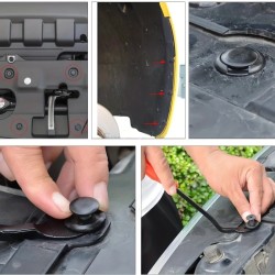 725pcs Auto Fastener Clips Kit  Car Body Push Retainer Pin Rivet Bumper Door Trim Panel Retainer Fasteners with Auto Removal Tool