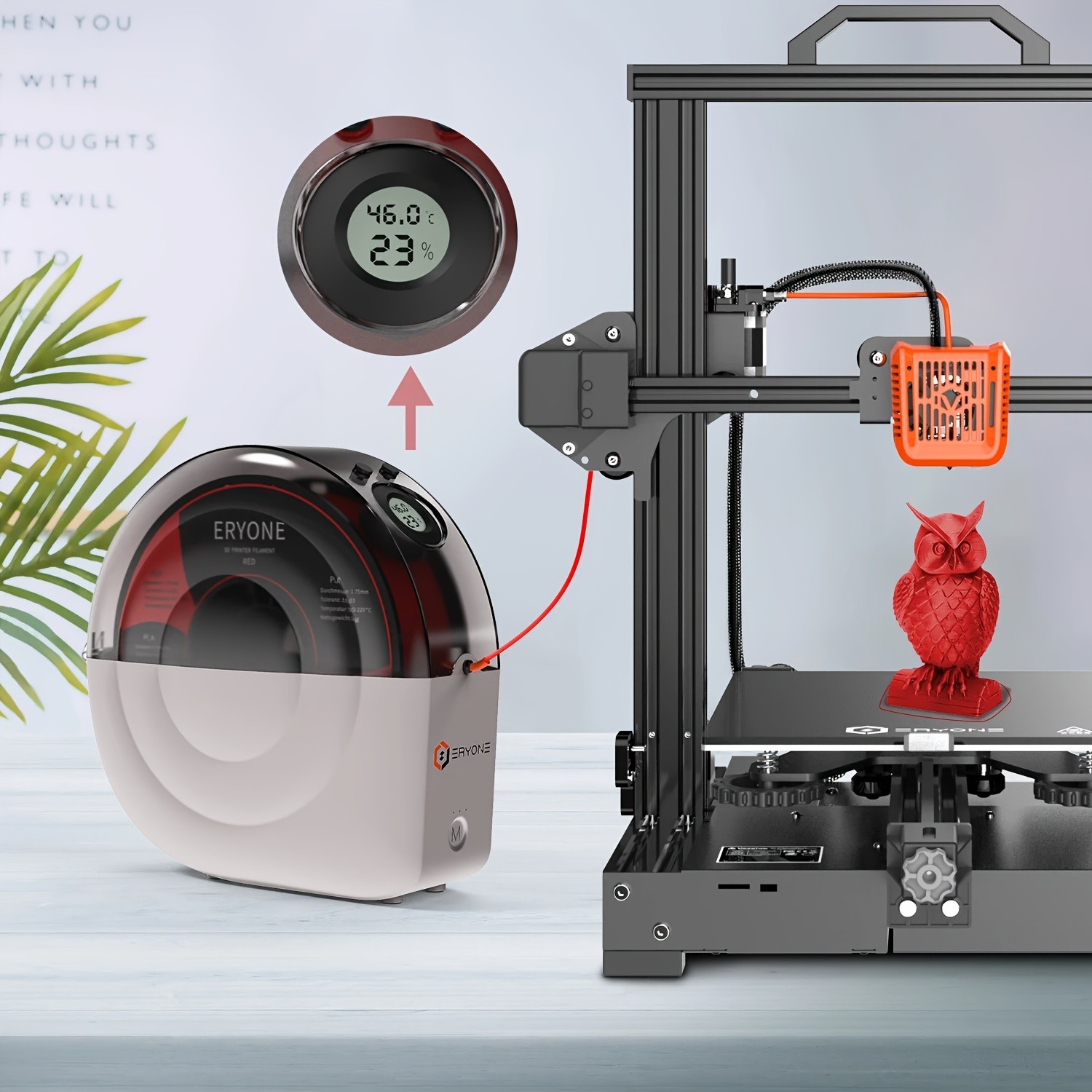 ERYONE Promotion New Snail Dryer Box M2 For 3D Printing Filament  All-Round Drying With High Precision Thermohygrometer
