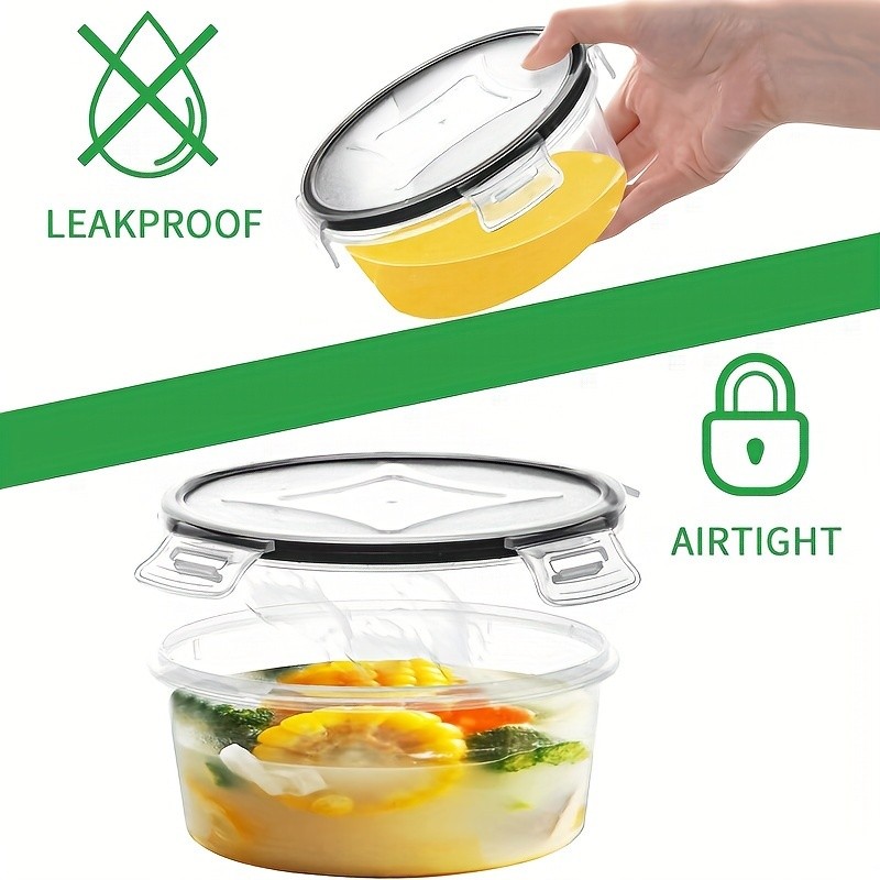12pcs BPA-Free Leak-Proof Food Storage Set Airtight Containers with Snap Lock, Microwave Safe, Ideal for Supermarket Use, Perfect for Eid Al-Adha Mubarak