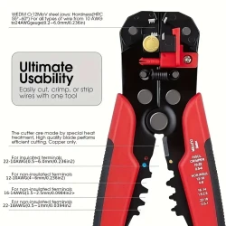 5-in-1 Multifunctional Wire Stripper  Automatic Wire Stripper, Cutting Crimping Pliers, Disassembly Tool