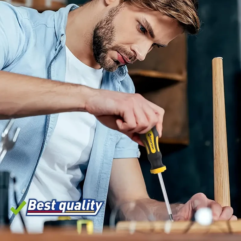 43-Piece Magnetic Screwdriver Kit with Box Includes Slotted, Cross, Hex, Precision, and More