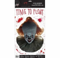 Decal - IT Pennywise Face Glass Grabber