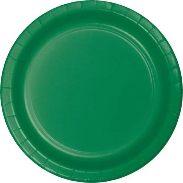 Emerald Green Dinner Plates Paper 23cm - Pack of 24