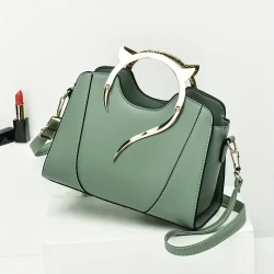 Chic Cat-Ear Tote Satchel  Versatile Women's Shoulder Bag