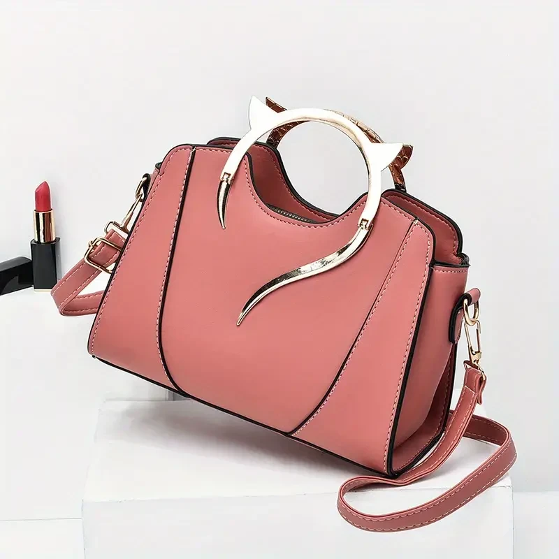 Chic Cat-Ear Tote Satchel Versatile Women's Shoulder Bag